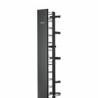 VME Series Vertical Manager,7'Hx6"Wx14"D with Front Cover,Black