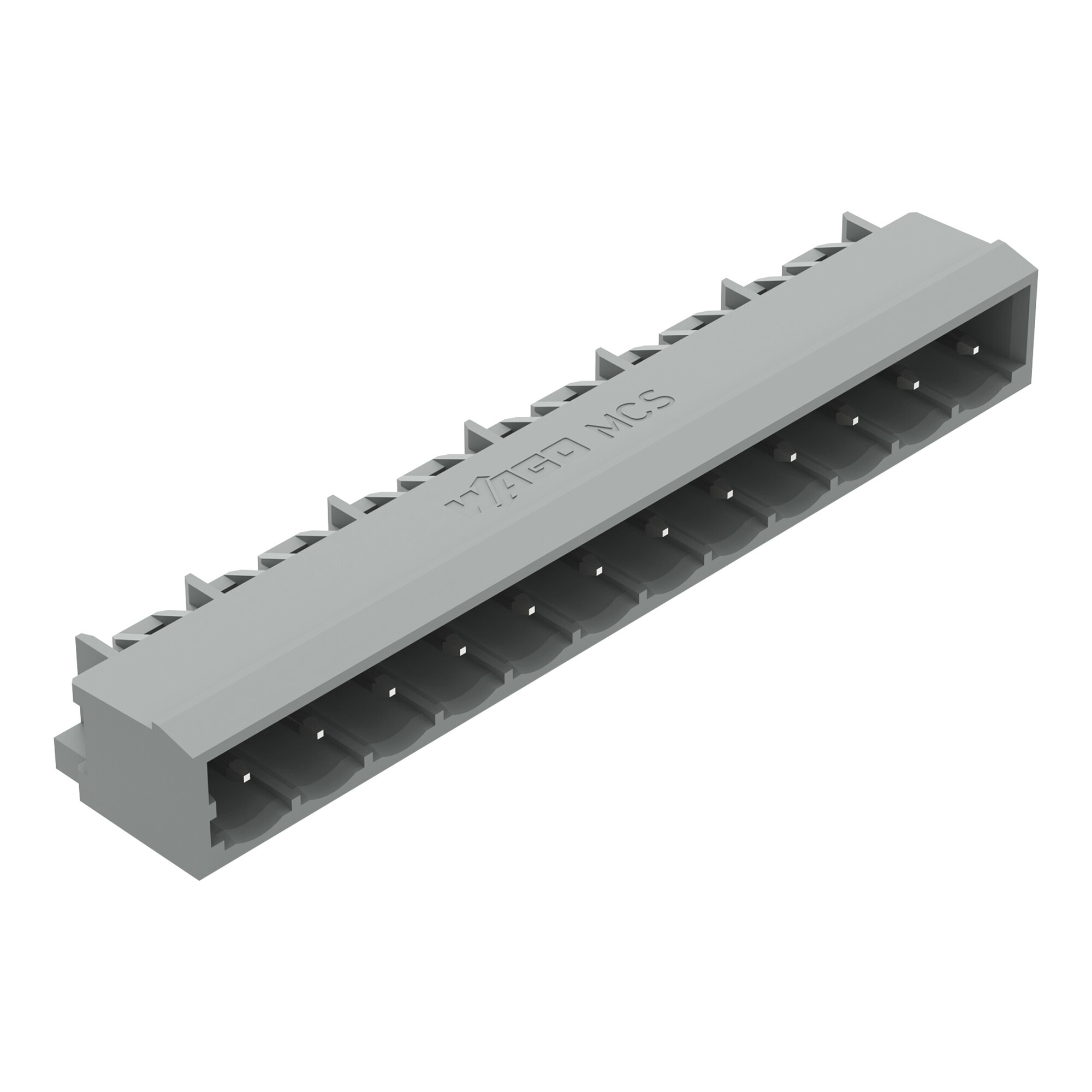 231-442/001-000 Angled THT Male Header, 630 V, 12 Positions, 0.197 in, Polyamide