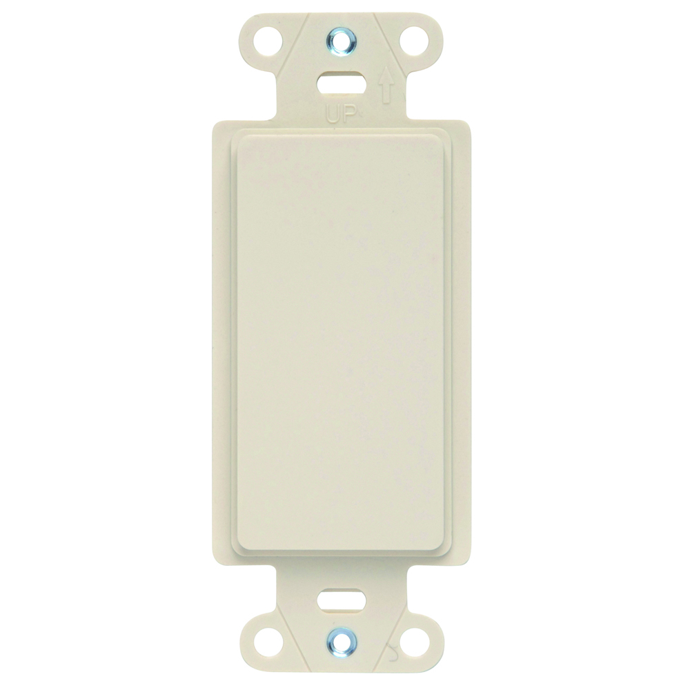 325-LA Bare Insulation Vertical Orientation Wallplate Insert, For Use With Decorator Wallpate, Steel, Light Almond