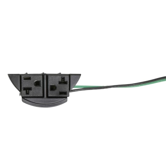 FPT4-2P-RPL Steel City Replacement Non-Metallic Power Insert With (2) 20 A Receptacle, 18 in Wire Whip