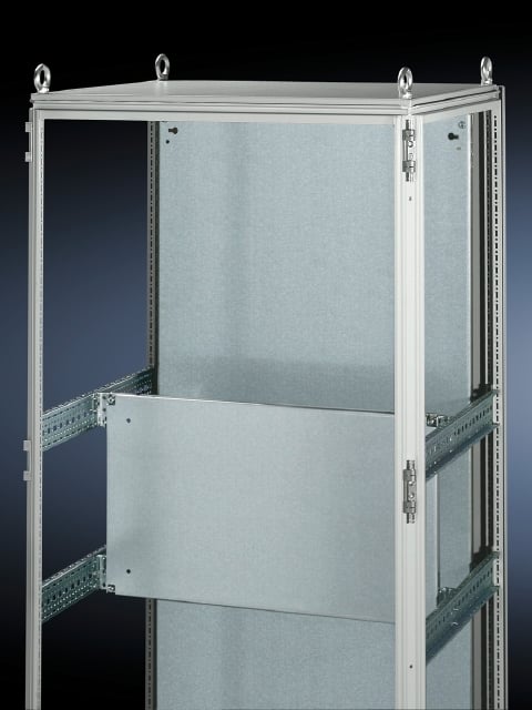 8614050 Partial Mounting Plate, For Use With TS8, SE8 Series 1000 mm W x 500 mm D Enclosure, 2.5 mm THK, Chassis Mount, Sheet Steel