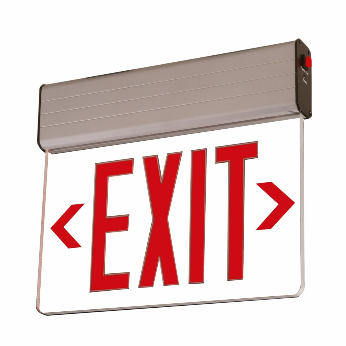 EUS60R Sure-Lites EUS Universal Face Emergency Exit Sign Lamp, LED Lamp, 120 to 277 V AC, EXIT Legend
