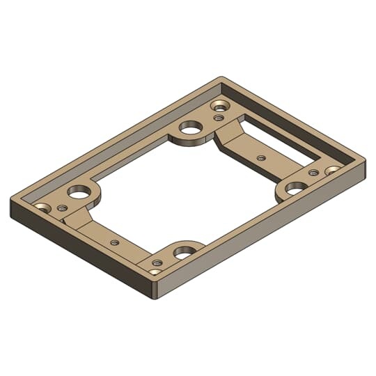 SP-641FL Steel City Flush Service Tile Flange, Brass