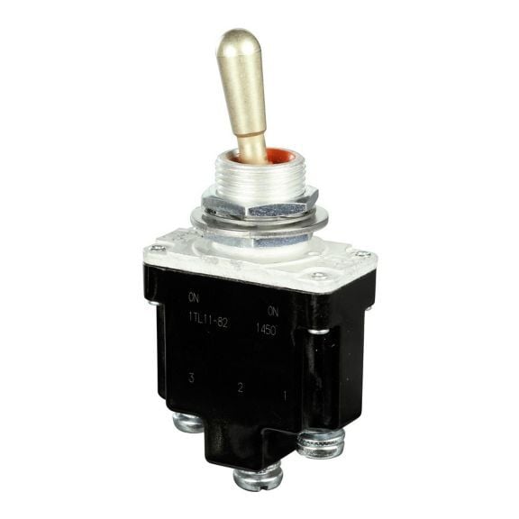 1TL1-3 MICRO SWITCH TL Series 2-Position Military Grade Toggle Switch, 277 VAC, 250 VDC, 0.5 to 15/0.5 to 20 A, 1 hp Power Rating, SPDT Contact