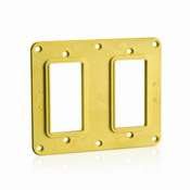 3251-Y Decora GFCI Receptacle Cover Plate, 5.3 in L x 4.3 in W, Polycarbonate