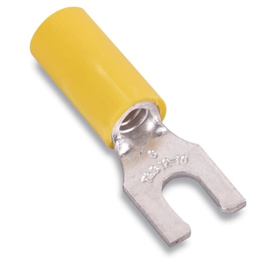 RC2203M Sta-Kon Locking Fork Terminal, 12 to 10 AWG Conductor, 0.97 in L, Brazed Seam Barrel, Copper