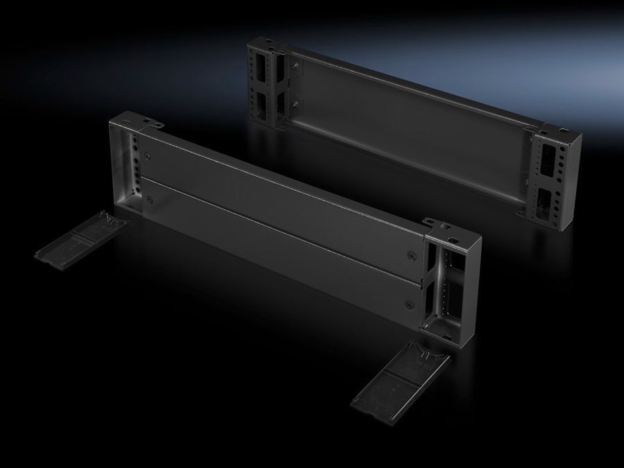 8602000 Front/Rear Base/Plinth Component, 7.9 in H, For Use With TS, SE, CM, TP, PC, IW, TS IT Series 39 in D Enclosure, Carbon Steel, Umbra Gray
