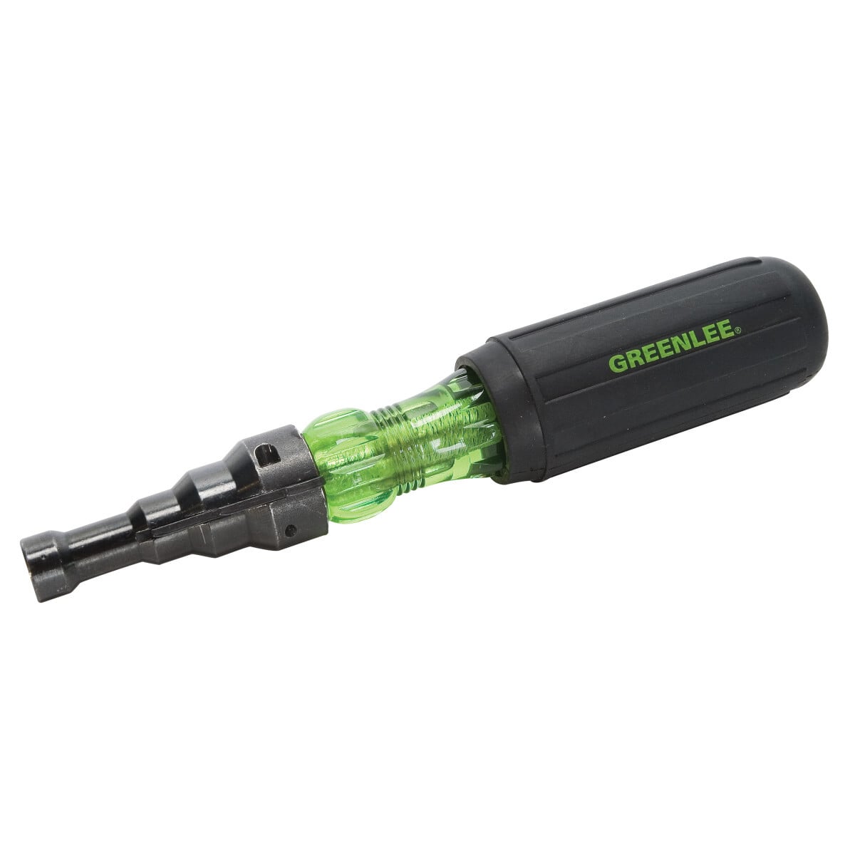 9753-11C Conduit Reaming Screwdriver, Hooded/Flat Point, 7-7/16 in OAL, Black Oxide