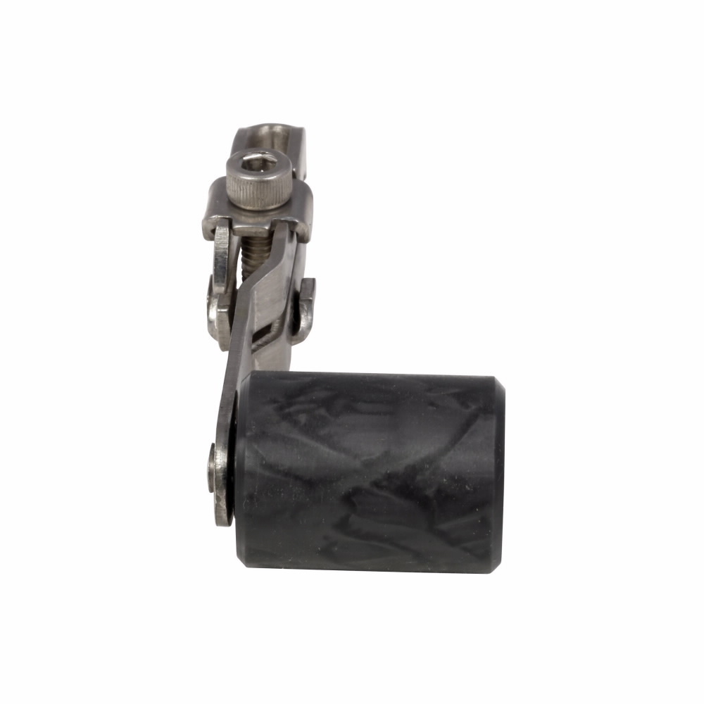 E50KL572 Non-Adjustable Straight Standard Roller Heavy Duty Plug-In Limit Switch Operator, 2 in L, Nylatron Roller, Stainless Steel Arm
