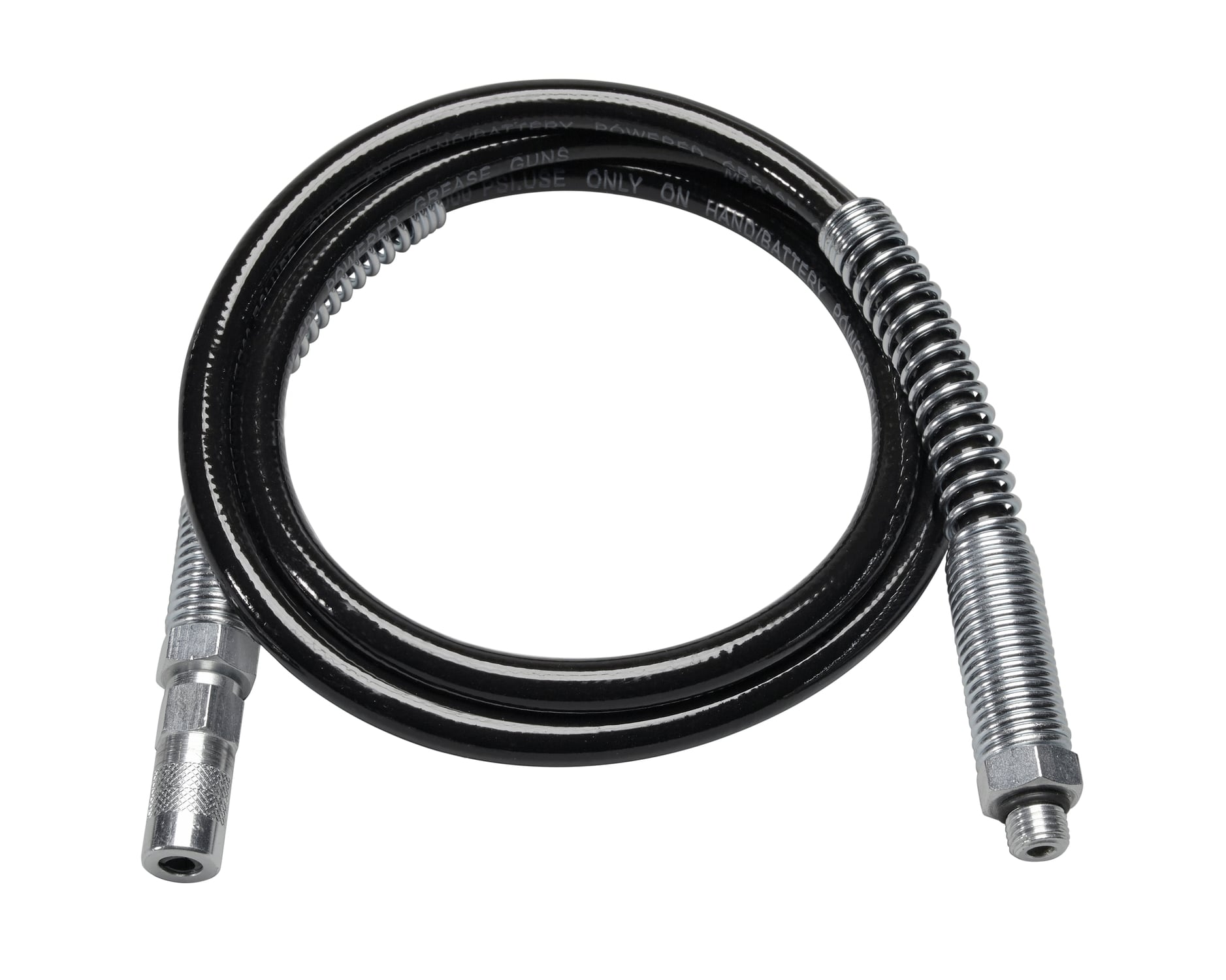 49-16-2647 M18 Replacement Grease Gun Hose With HP Coupler, For Use With M18 2646-20 2-Speed Cordless Grease Gun, 1/8 in NPT, 48 in L, 11/16 in Fitting Wrench, 10000 psi, Plastic/Metal