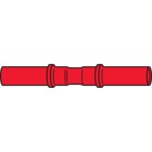 Nylon Insulated Aircraft Splice, Length 1.52 Inches, Width .25 Inches, Wire Range #22-#18 AWG, Color Red, Copper, Tin Plated, 500 Pack