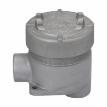 EAJB16 Condulet Type B Dust-Ignitionproof Explosionproof Round Raintight Conduit Outlet Box With Cover, 1/2 in, 3-3/16 in Cover Opening, 18.5 cu-in Capacity, Electro-Galvanized