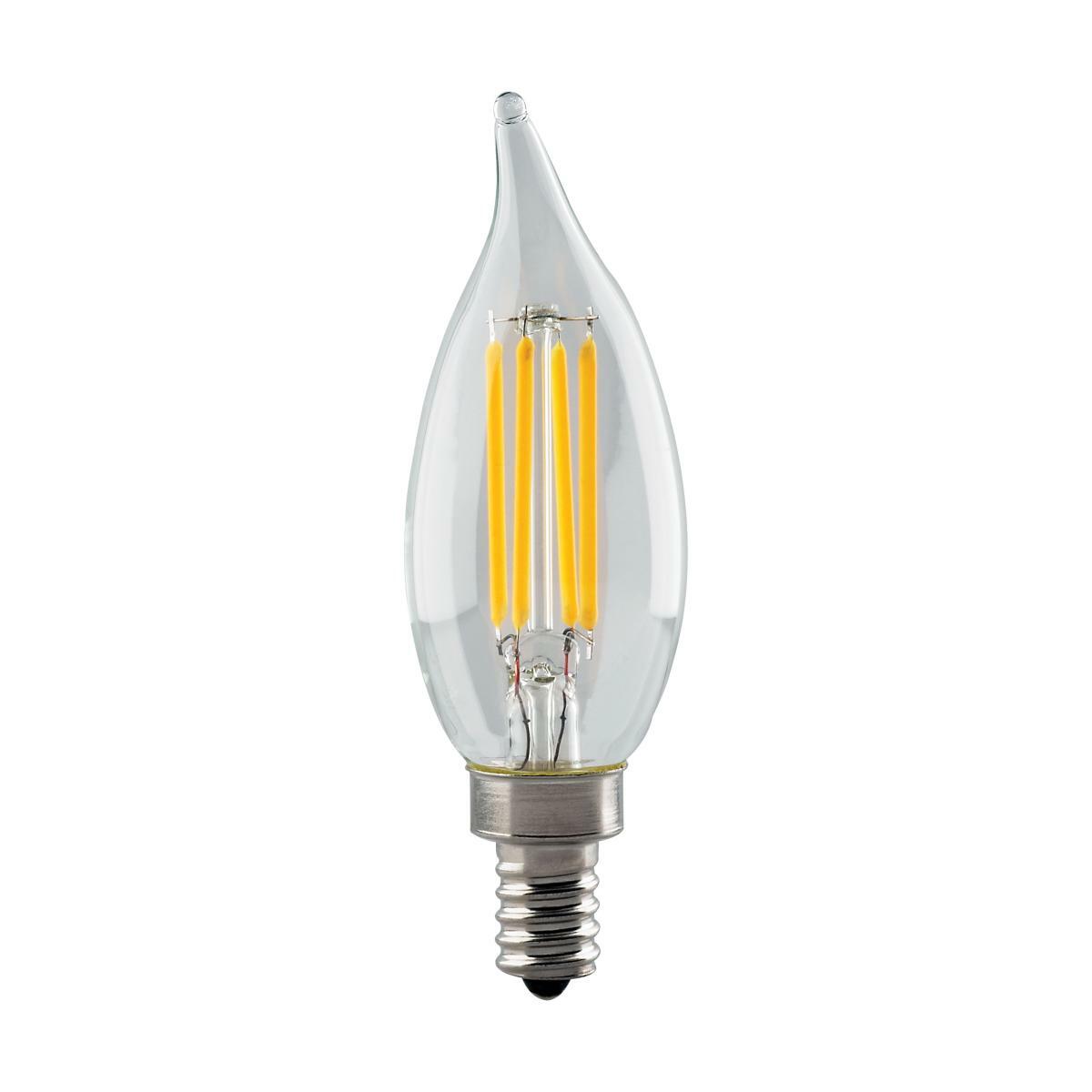 S11376 Forward Dimmable LED Lamp, 4.5 W, 40 W Incandescent Equivalent, E12 Lamp, CA11 Shape, 350 Lumens