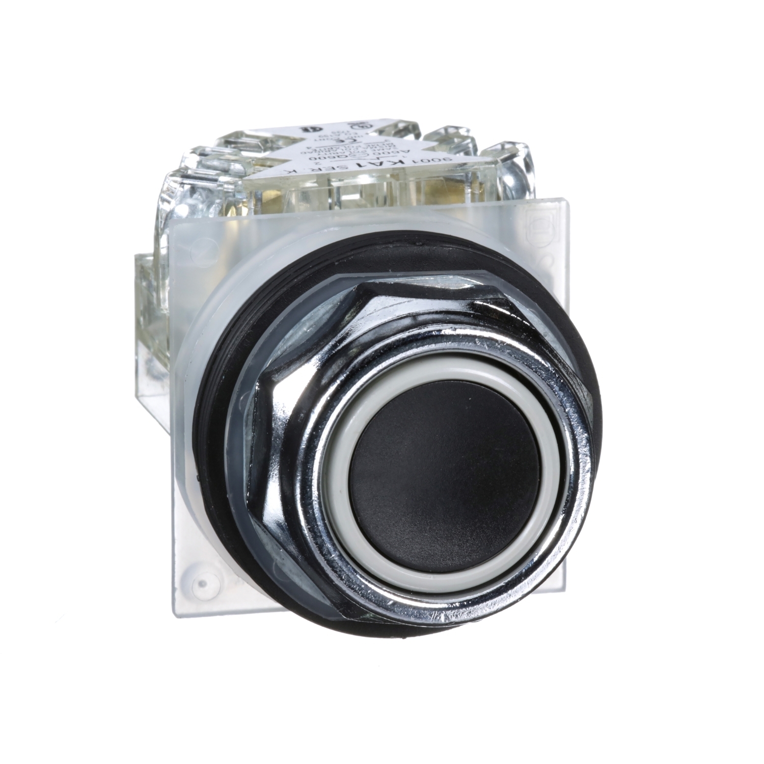 9001KR1BH13 9001K Type K Standard Non-Illuminated Pushbutton, 30 mm, 1NO-1NC Contact, Black