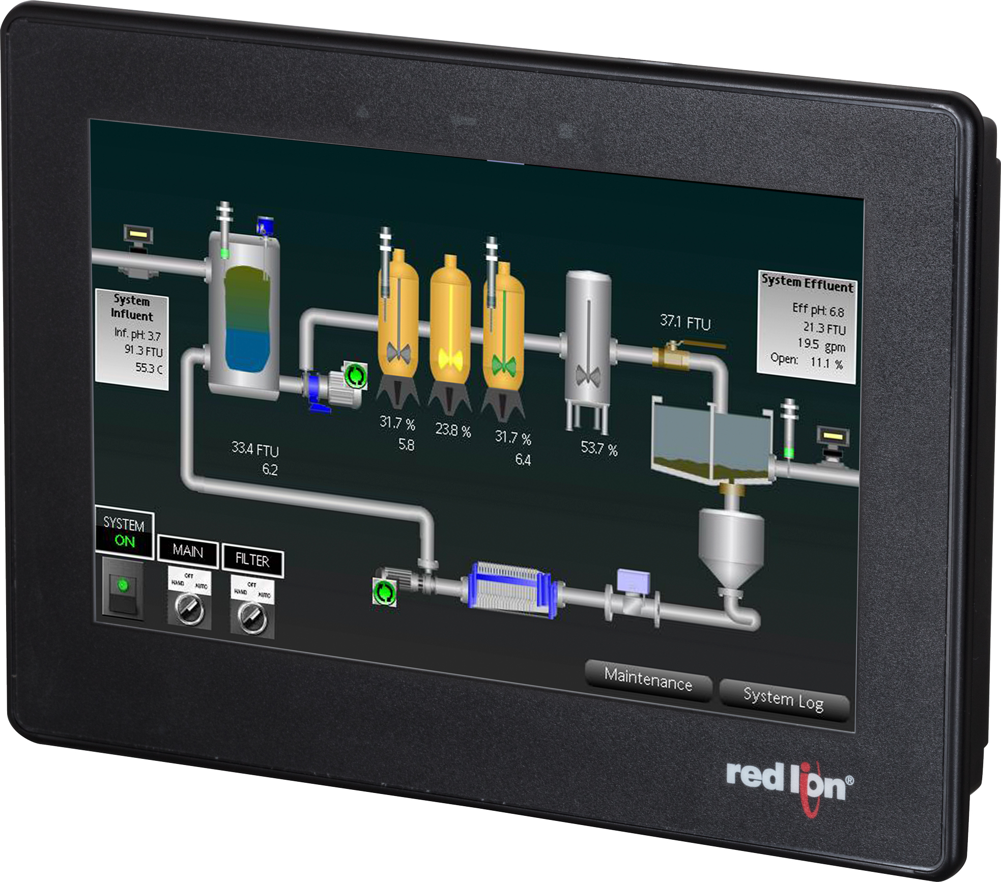 CR30000700000420 Widescreen HMI Operator Panel With Data Logging and Web Server, 10 to 30 V DC, 17.5 to 18 W, 7 in TFT LCD Display
