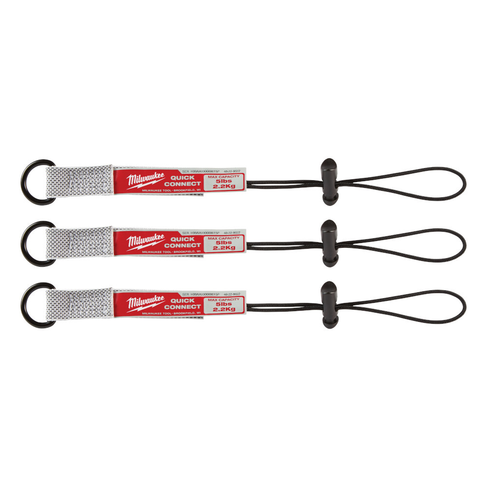 48-22-8822 3-Piece Small Quick-Connect Accessory, 5 lb Capacity, Nylon/Rubber
