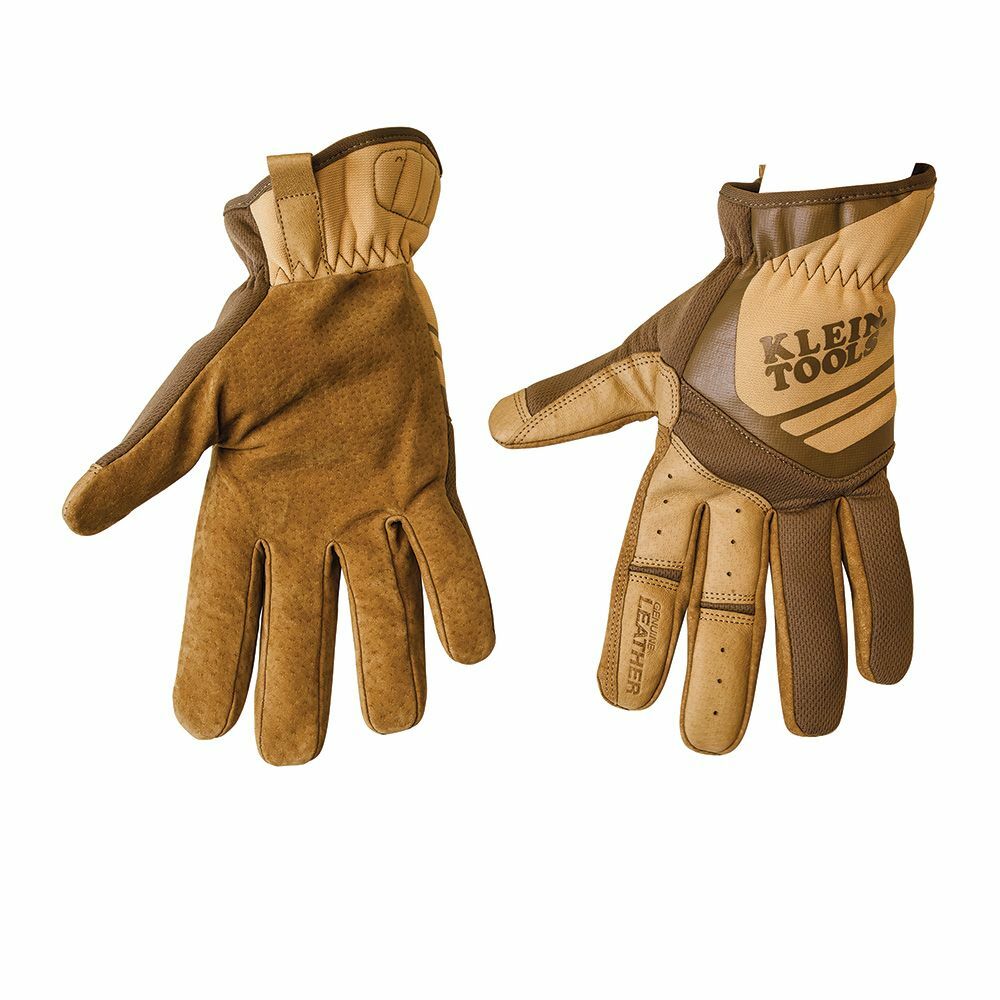 40228 Unisex General Purpose Gloves, Work, XL, Durahide Palm, Leather, Brown, Open Cuff