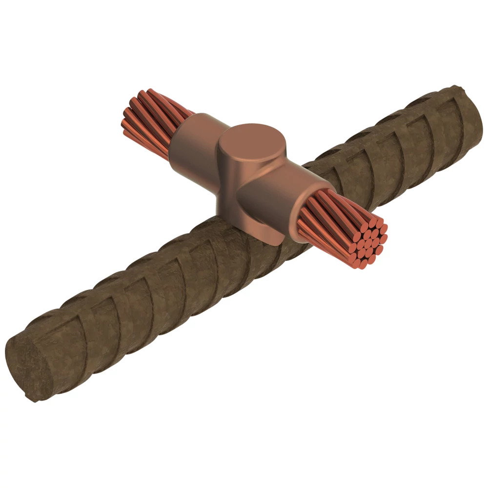 RDC521L Cadweld Type RD Weld Metal Mold, 4 AWG Concentric Conductor, Cable to Rebar Connection, Graphite