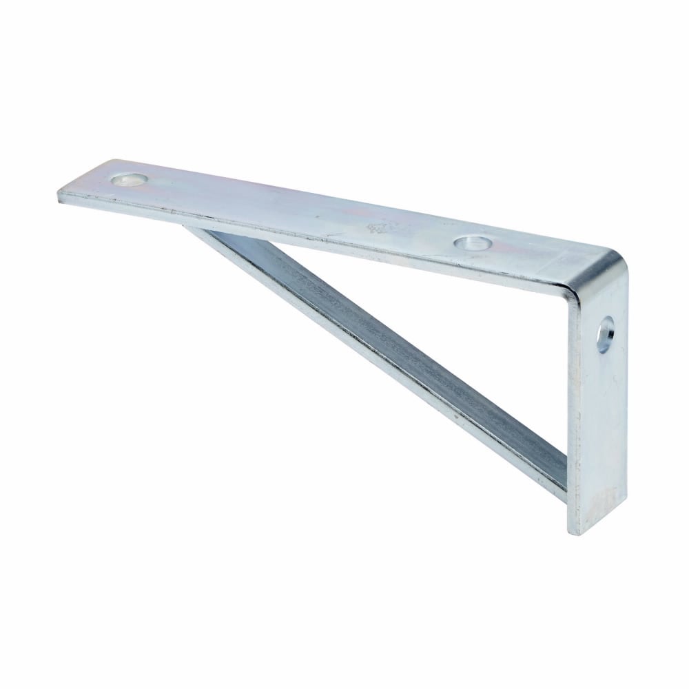 B187ZN Channel Bracket, 3 Holes, 9 in L x 1-5/8 in W x 7/32 in THK, Steel
