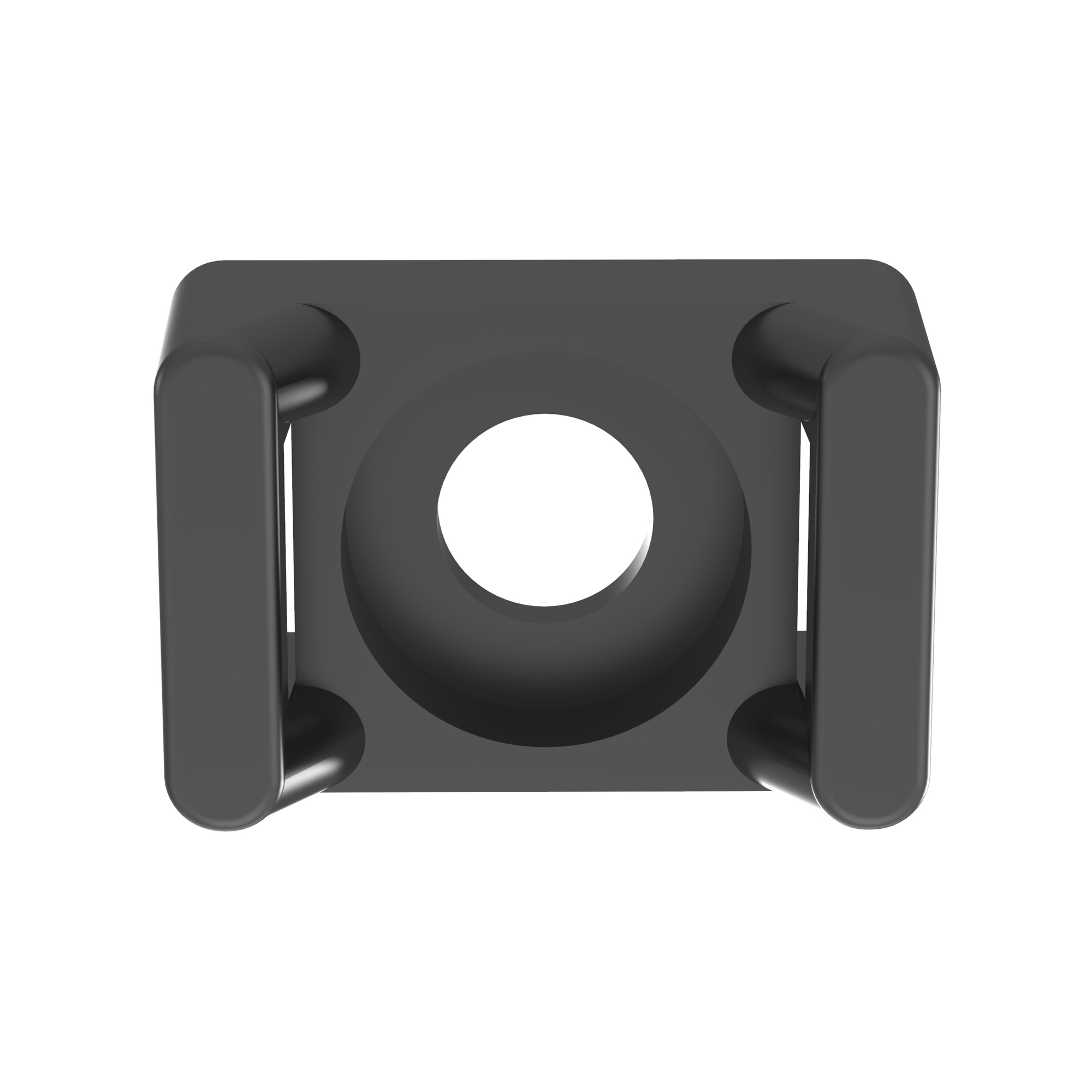 Super-Grip SGTM3S10-C0 Cable Tie Mount, Black, Supergrip, UV PA 6.6, Screw, #10