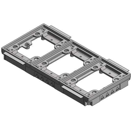 643-P-TACA Steel City Flush Service Tile Activation Kit, For Use With 640 P/740 Series Floor Box, 3-Gang, Aluminum