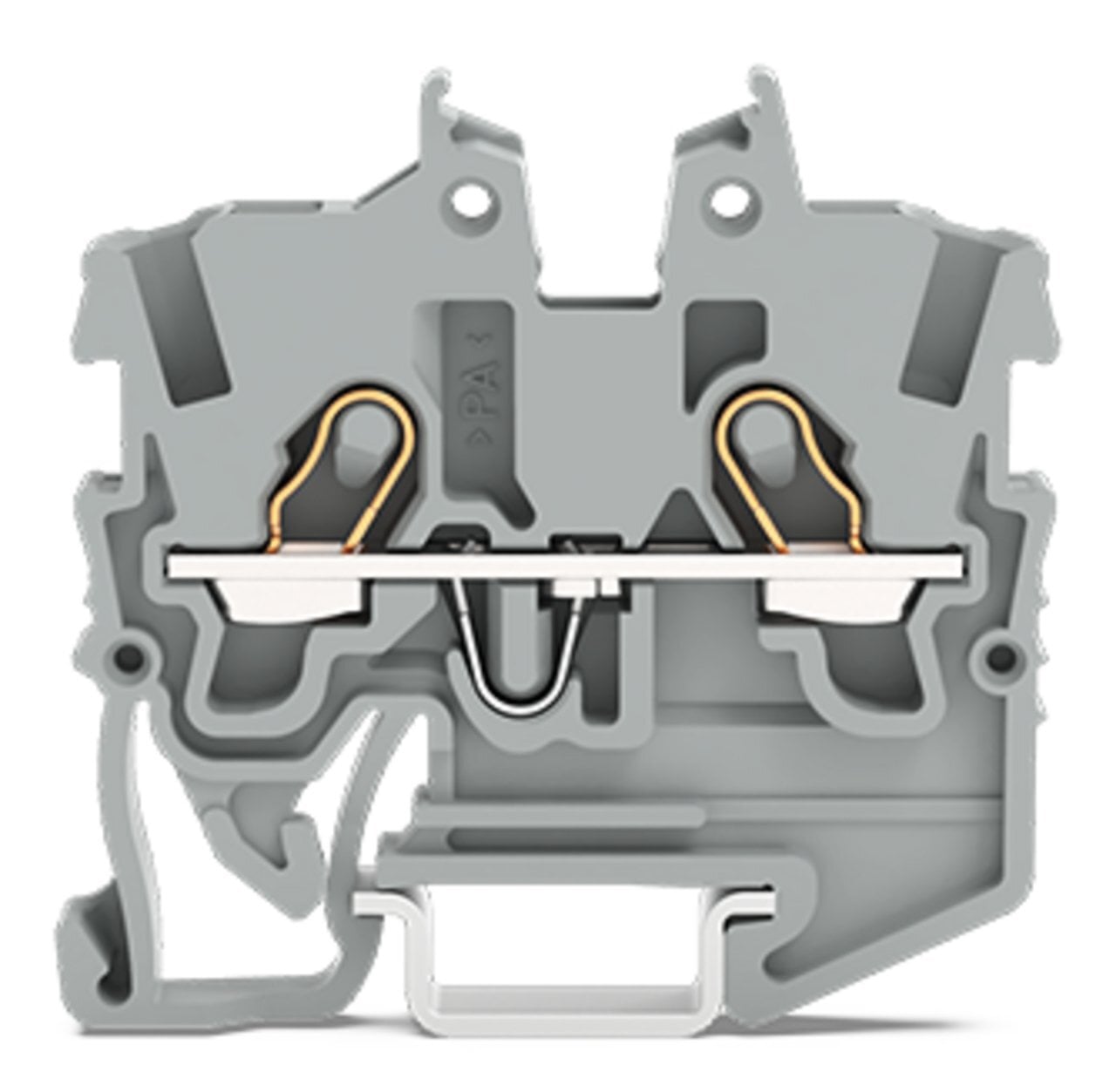 2050-1201 Operating Tool Miniature Through Terminal Block, 500 V, 13.5 A, 24 to 16 AWG Wire, 1 Poles, DIN Rail Mount