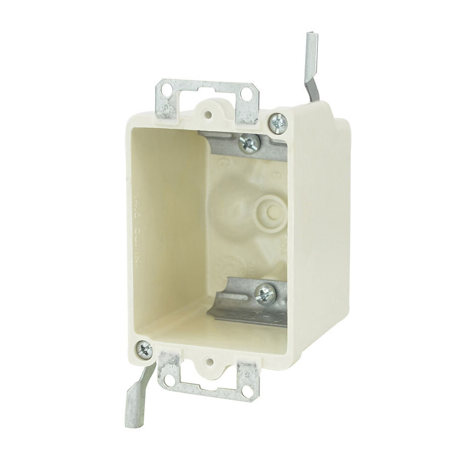 9331-EWC2 FiberglassBOX Premier Series Electrical Box, Fiberglass Reinforced Polyester, 14 cu-in, 1 Gang, 2 Outlets, 4 Knockouts, 3-1/4 in H x 2-3/8 in W x 2-1/2 in D