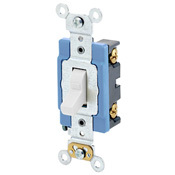 1201-LHW Illuminated-OFF Self-Grounding Toggle Switch, 120 V AC, 15 A, 1/2 hp Power Rating