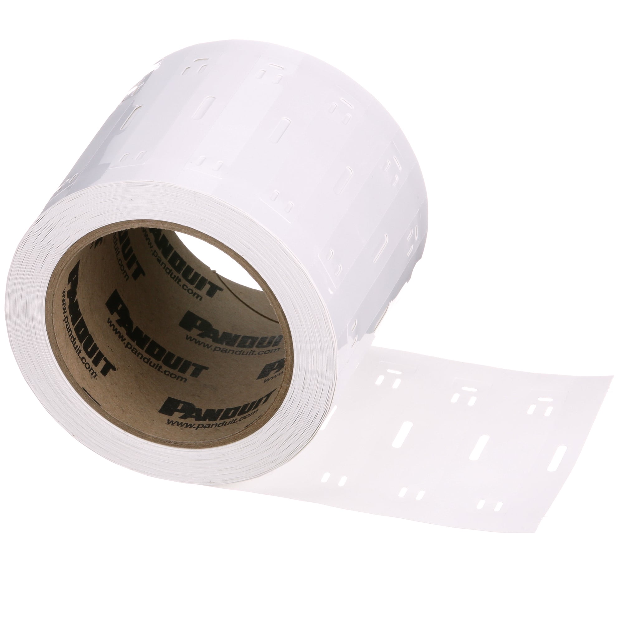 M300X050Y7T Pan-Code Standard Grade Thermal Transfer Marker Plate, Polyester/Polyolefin, White