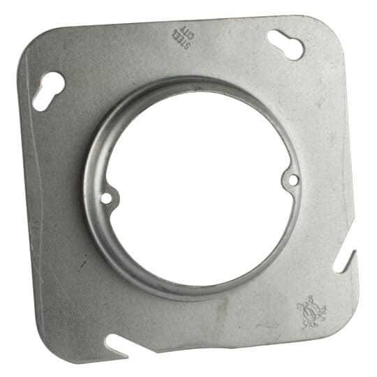 72-C-3 Steel City Outlet Box Cover, 4-11/16 in L x 4-11/16 in W, Blank Cover, Steel
