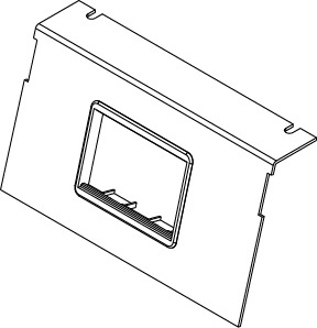 C8850P-2ACT Assembled Communication Plate With (2) 6A Bezels, Die Cast Zinc