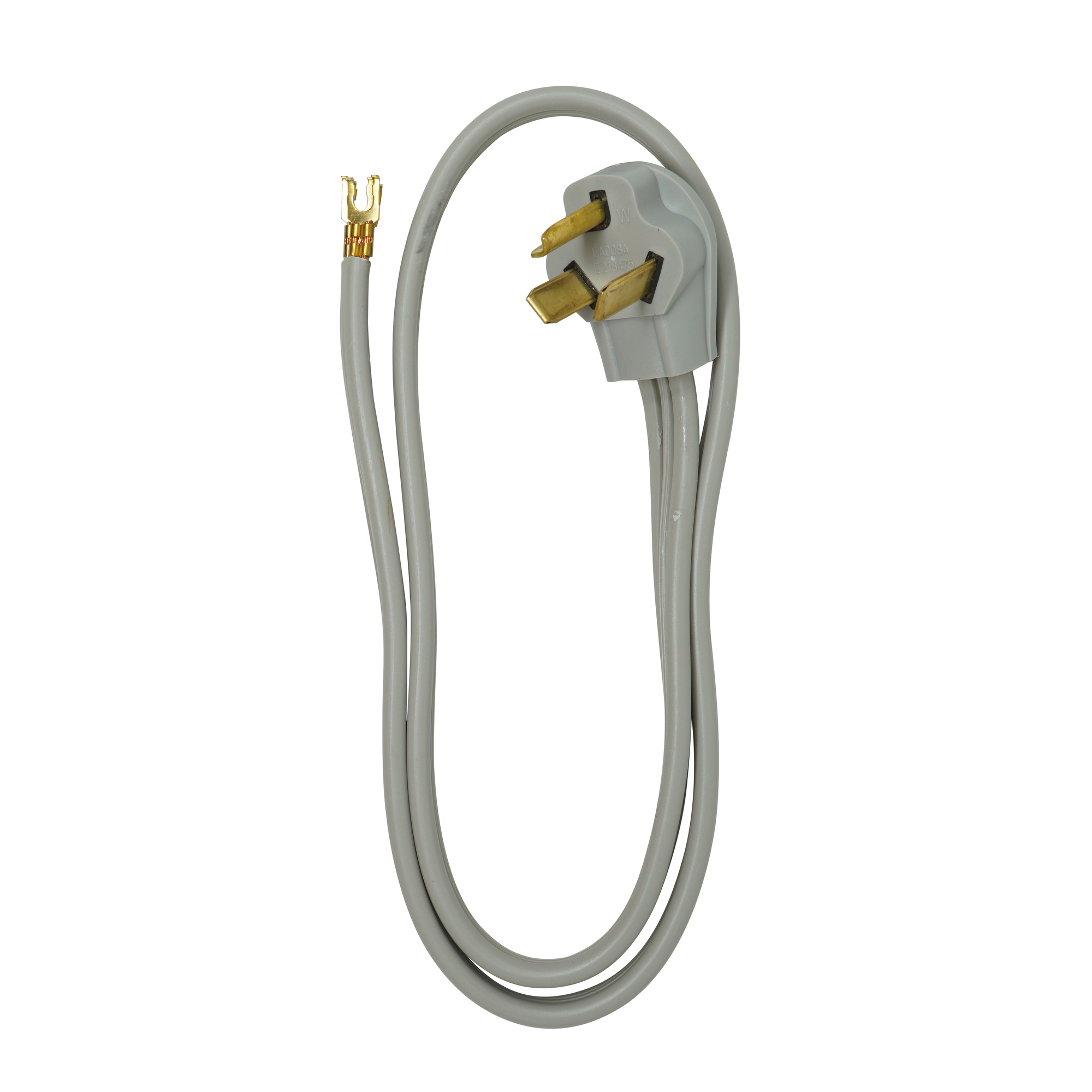 4ft SRDT Flat Replacement Dryer Cord, 10/3, 30 Amp, Gray