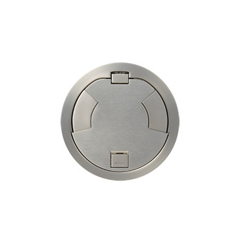 8CT2SN Evolution 8AT Flush Style Recessed Poke-Through Cover Assembly, 9-1/4 in Dia, Die Cast Aluminum