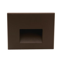 STW Series Horizontal Wet Location LED Step Light, Bronze