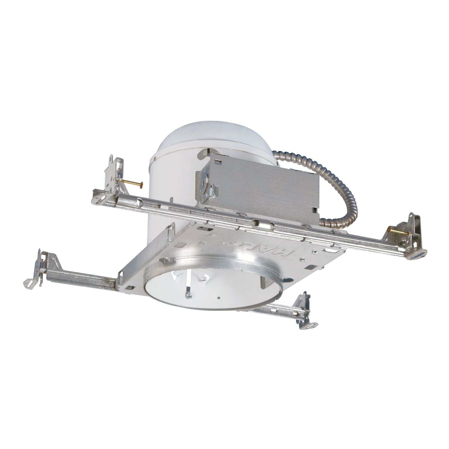 H7T Halo H7 Series Line Voltage Recessed Lighting Housing, Incandescent Lamp, Non-IC Insulation, 120 V AC, 6-1/2 in Ceiling Opening, Steel Housing