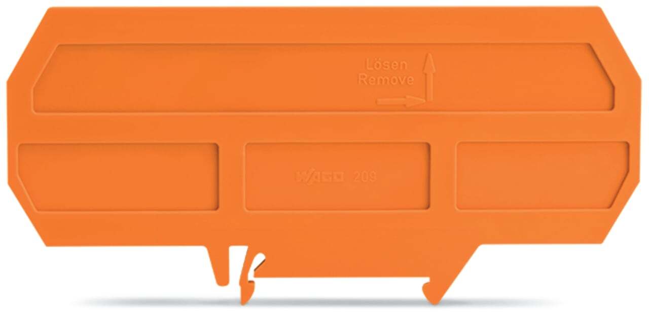 209-191 Separator Plate, For Use With Ex e/Ex i Applications, Polyamide, Orange