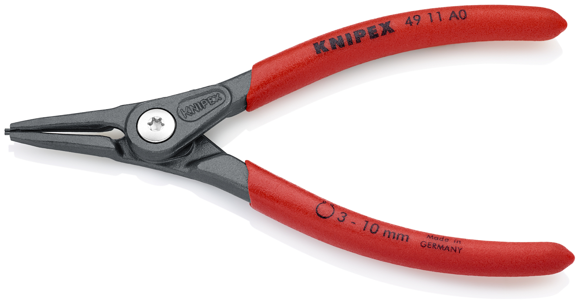 External Precision Snap Ring Pliers, 5 1/2 in., Non-slip plastic, 1/32 in. Tips