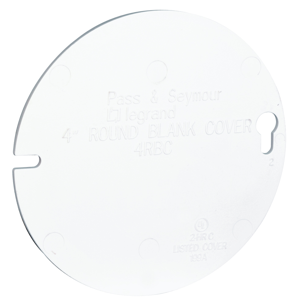 4RBCW Cover for 4-inch Round Ceiling Box