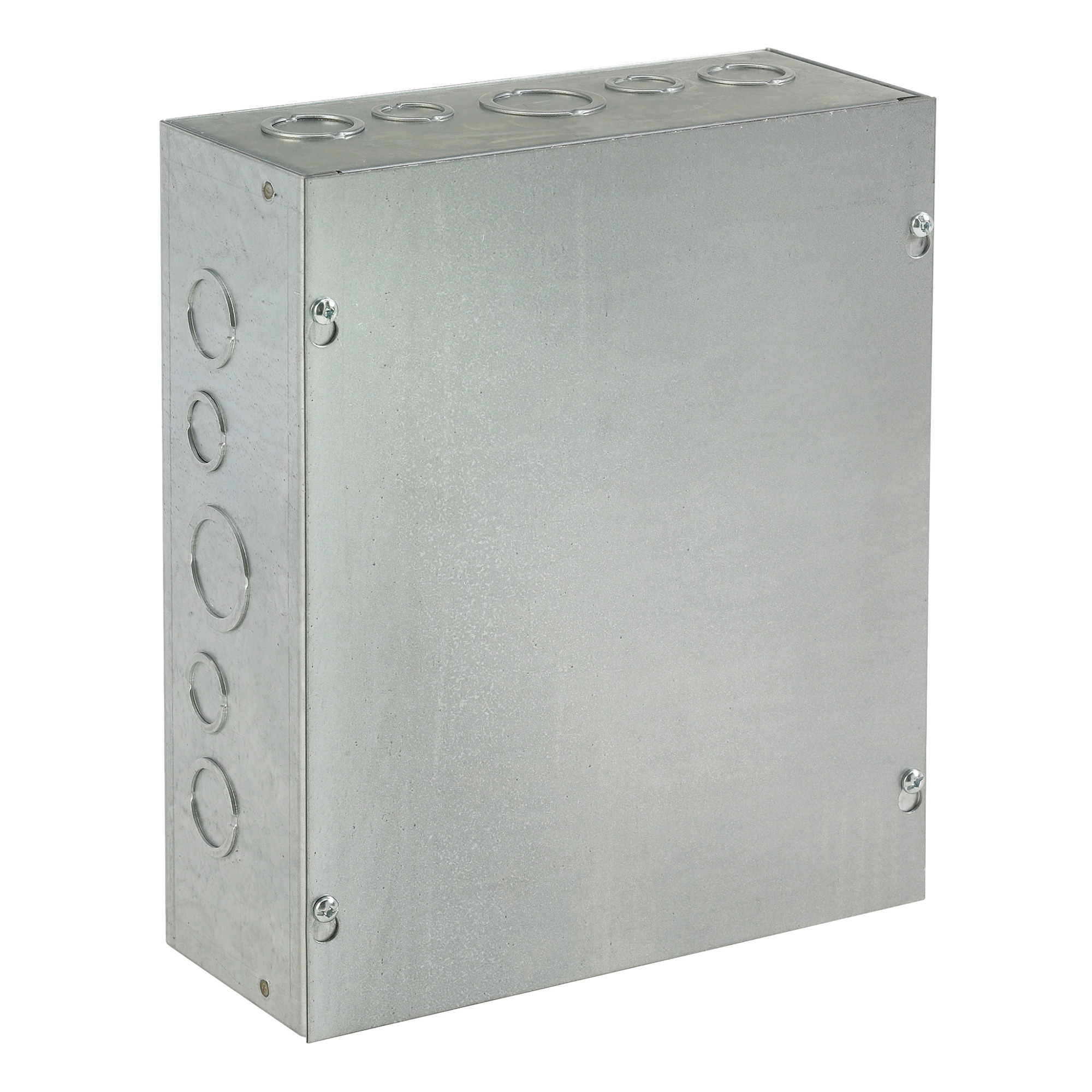 ASG10X10X6 A90P1 Pull Box With Knockout, 10 in W x 6 in D x 10 in H, Screw Cover, NEMA 1/IP30, Steel