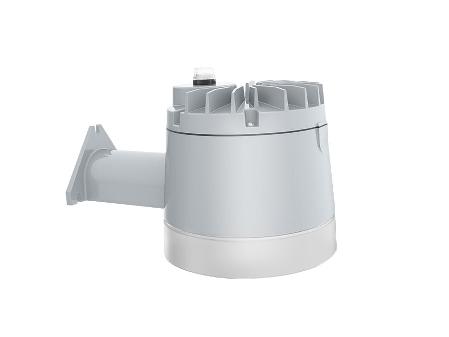 YBLED40N/PCU YardBlaster XL Non-Dimmable Area Light With Standard Button Photocell, 42 W Fixture, 120 to 277 VAC, Silver Gray/Polyester Powder Coated Housing