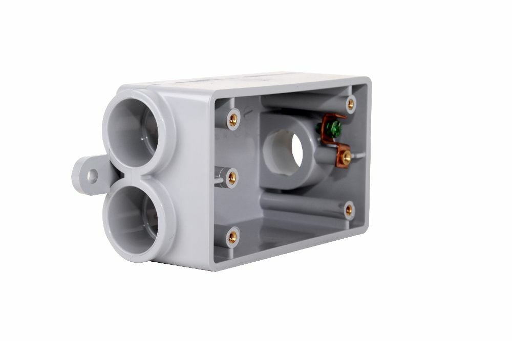 078236 F-Series Type FSCC Gang Box, PVC, 16.3 cu-in Capacity, 1 Gangs, 4.65 in L x 2.85 in W x 2 in D