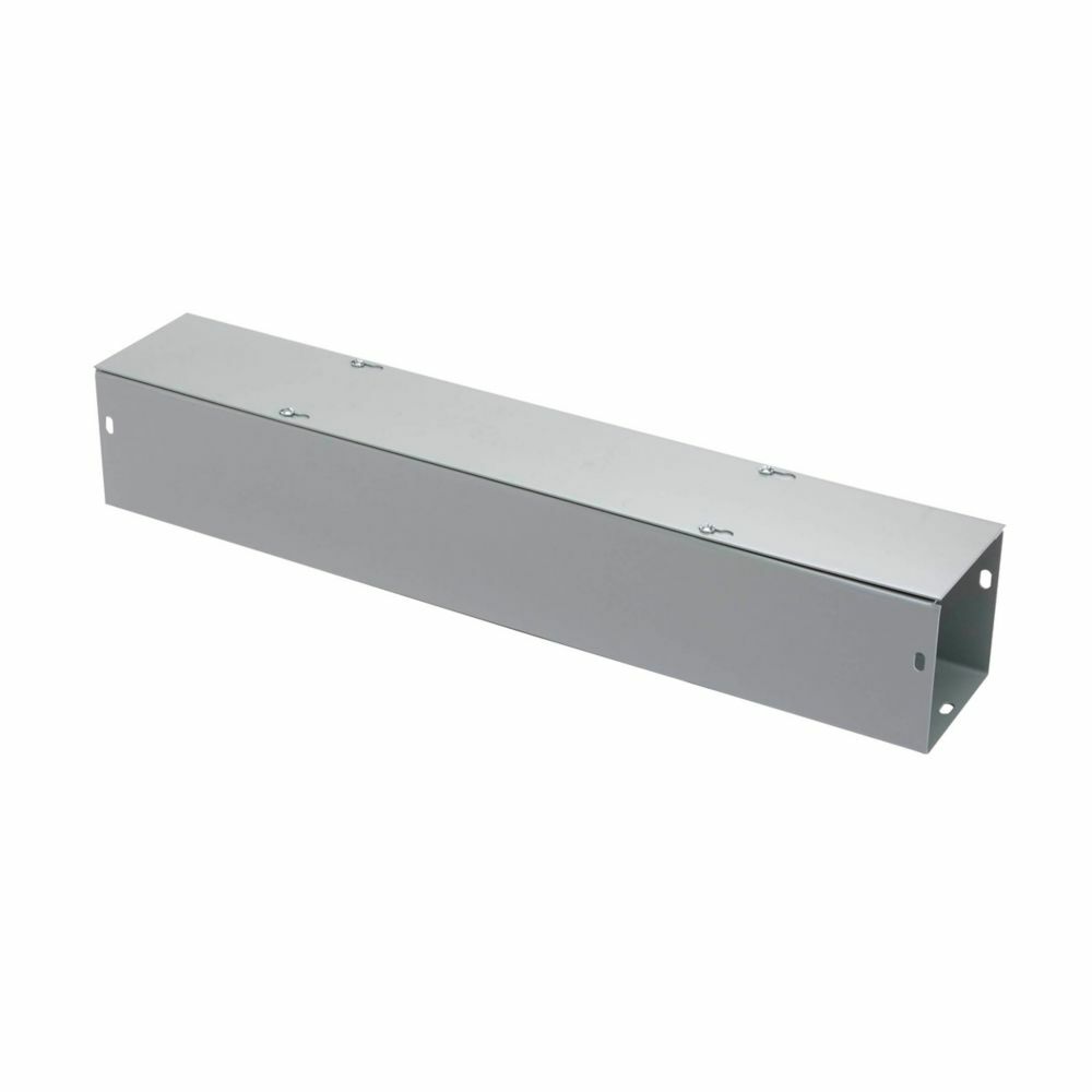wiring trough, 12" height, 120" length, 12" width, G NK wireway, Thru holes, No knockouts, Screw cover, NEMA 1, Steel, Plated screws, ANSI 61 gray, 14 gauge