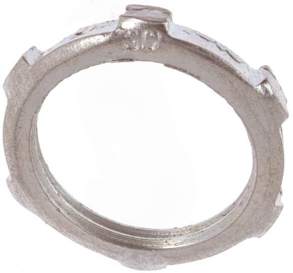 LN-102 Steel City Conduit Locknut, 3/4 in, For Use With Rigid/IMC Conduit, Steel, Zinc Plated