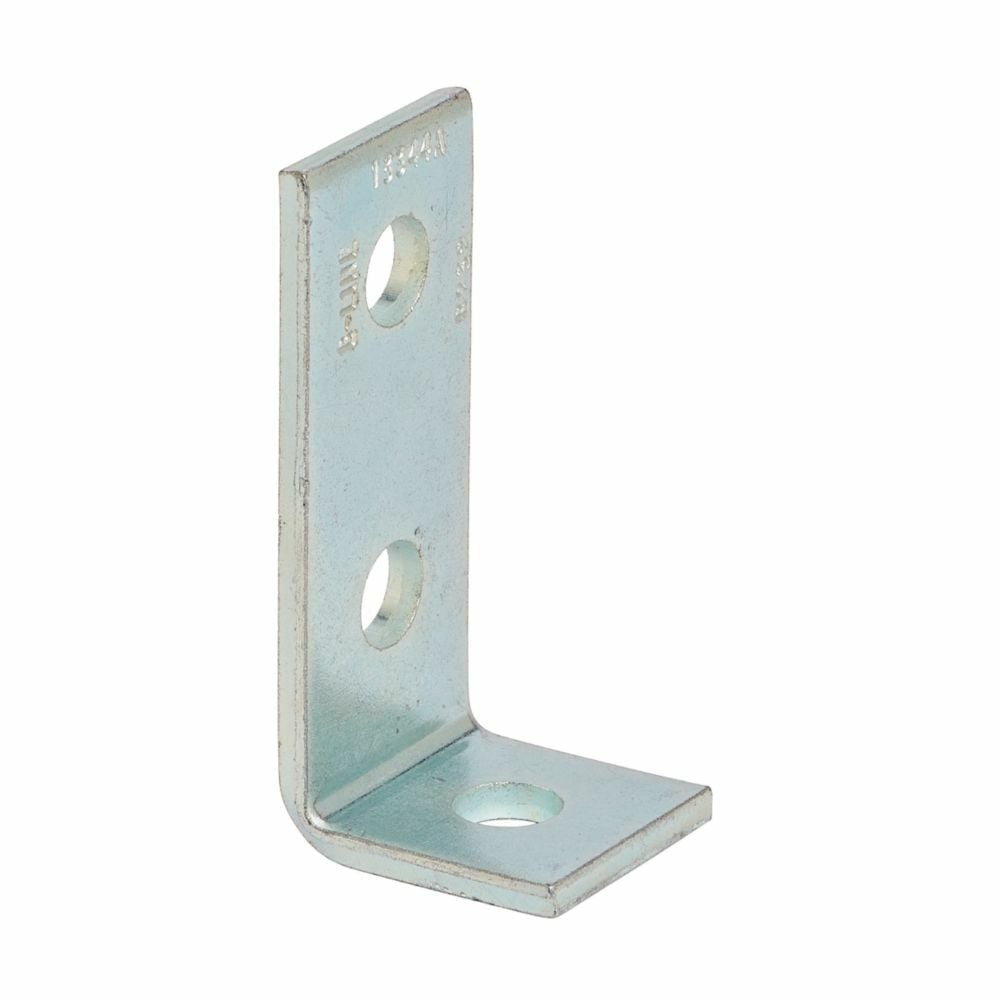 B232GRN 90 deg Corner Angle, 3 Holes, 3-15/16 in L x 1-7/8 in W x 7/32 in THK, Steel