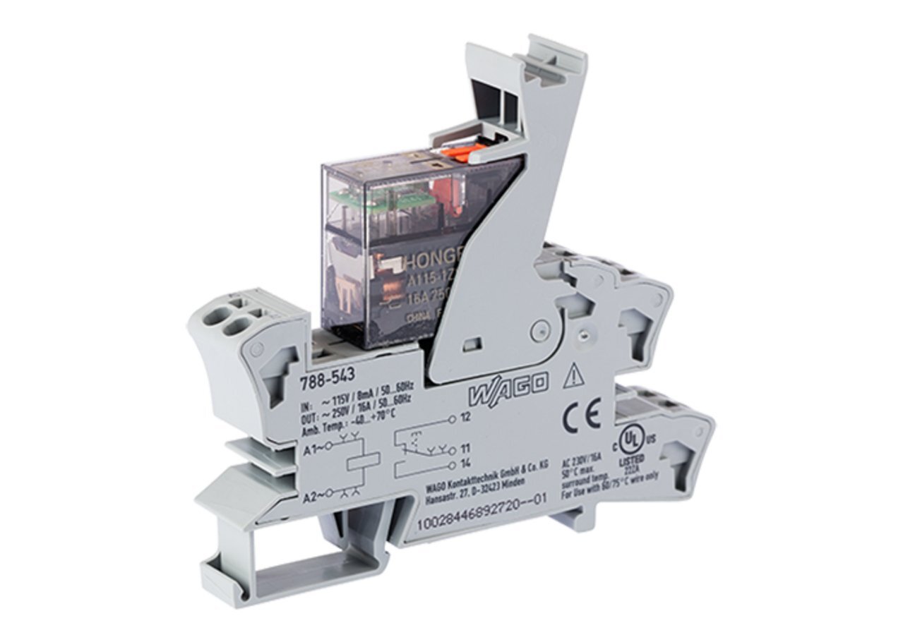 788-543 788 1 Changeover Contacts Relay Module, 16 A, 250 V V Coil