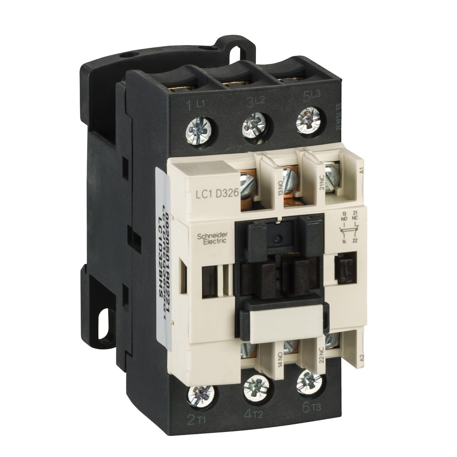 LC1DREQ3835G1 Contactor, 32 A, 1NO-1NC Contact, 3 Poles