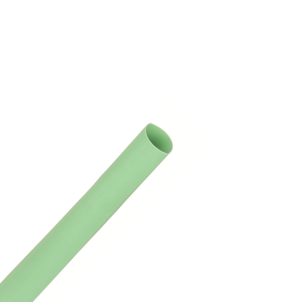 7100019711 Thin Wall Heat Shrink Tube, 1 in ID Expanded, 1 in ID Recovered, 100 ft L, Polyolefin, Green