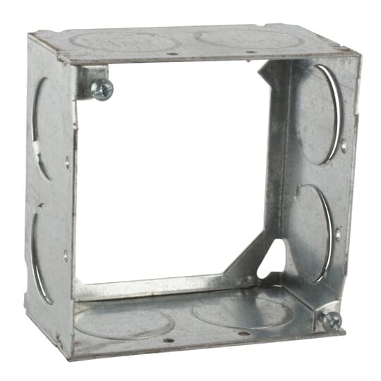 53171-1 Steel City 1-Outlet Extension Ring, 4 in L x 4 in W x 2-1/8 in D, Steel
