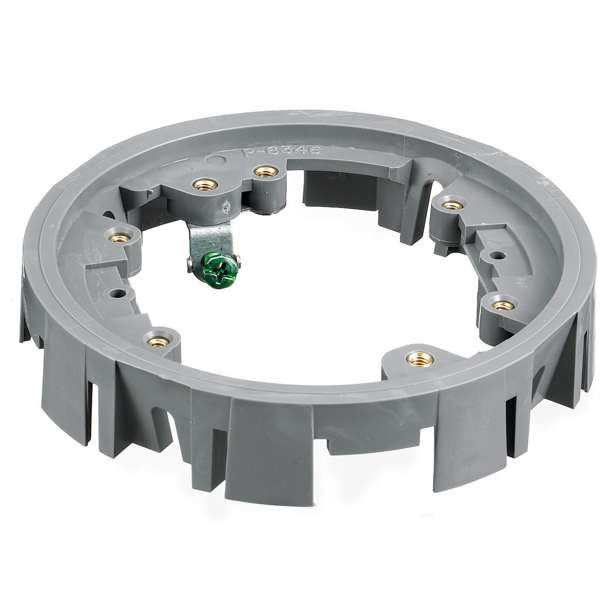 PFBA1A Molded Non-Metallic Standard Adapter Ring, 4.79 in Dia, 4.79 in L x 4.79 in W x 0.97 in D, Thermoplastic