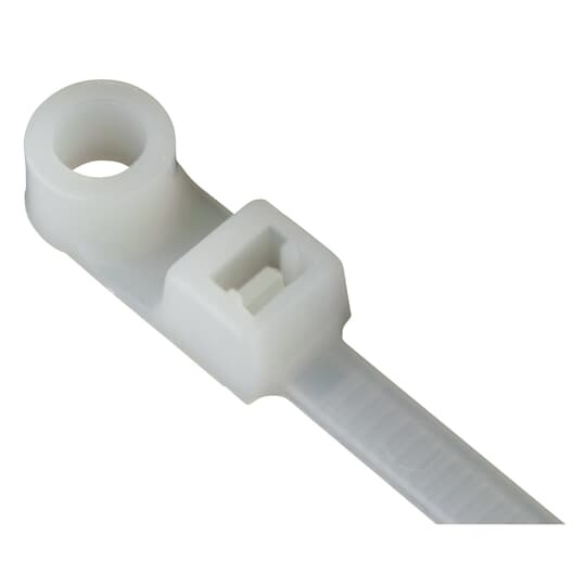L-5-30MH-9-C Catamount Intermediate Integrated Mounting Head Cable Tie, 5.42 in L x 0.143 in W x 0.05 in THK, Nylon/Polyamide 6.6